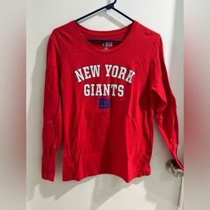 NFL Red New York Giants Long Sleeve Tee
